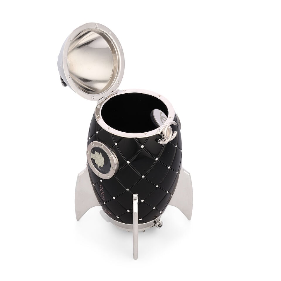 Chanel: a Black Plexiglass Rocket Ship Minaudière 2017 (includes dust bag) - 2