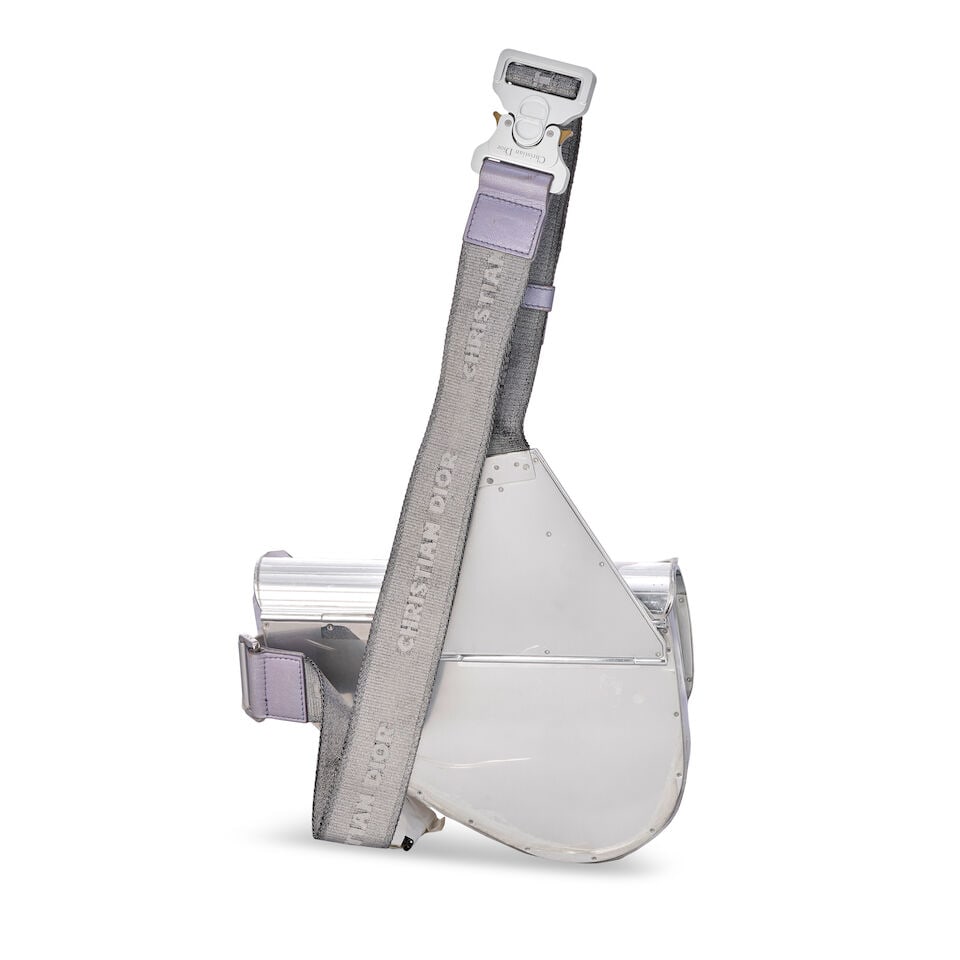 Christian Dior x Sorayama: a Silver and Gold All-Metal Saddle Bag Limited Edition Autumn 2019, M... - 2