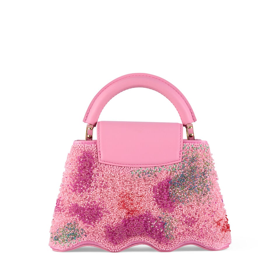 Louis Vuitton: a Beaded Rose Mini Capushell 2023 (includes shoulder strap, dust bag and box) - 2