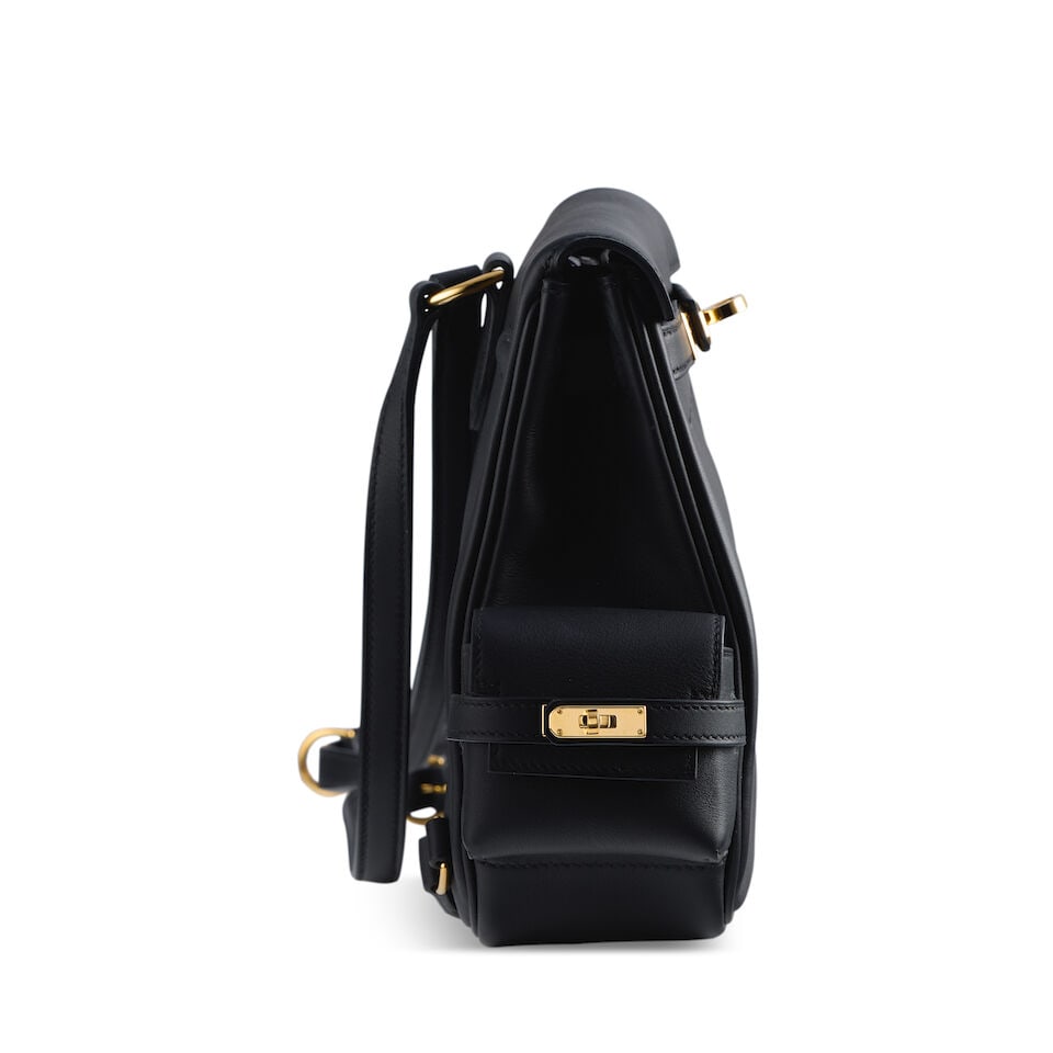 Hermès: a Black Swift Leather Kelly Jump 2025 (includes felt protector, dust bag, copy of r... - 2