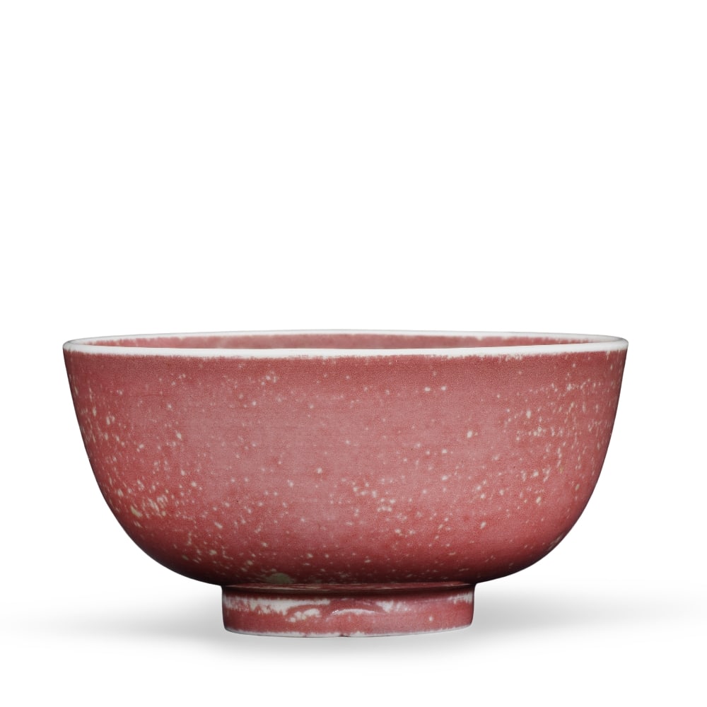 A RARE PEACHBLOOM-GLAZED BOWL Xuande six-character mark, Kangxi (2) (1 of 1)