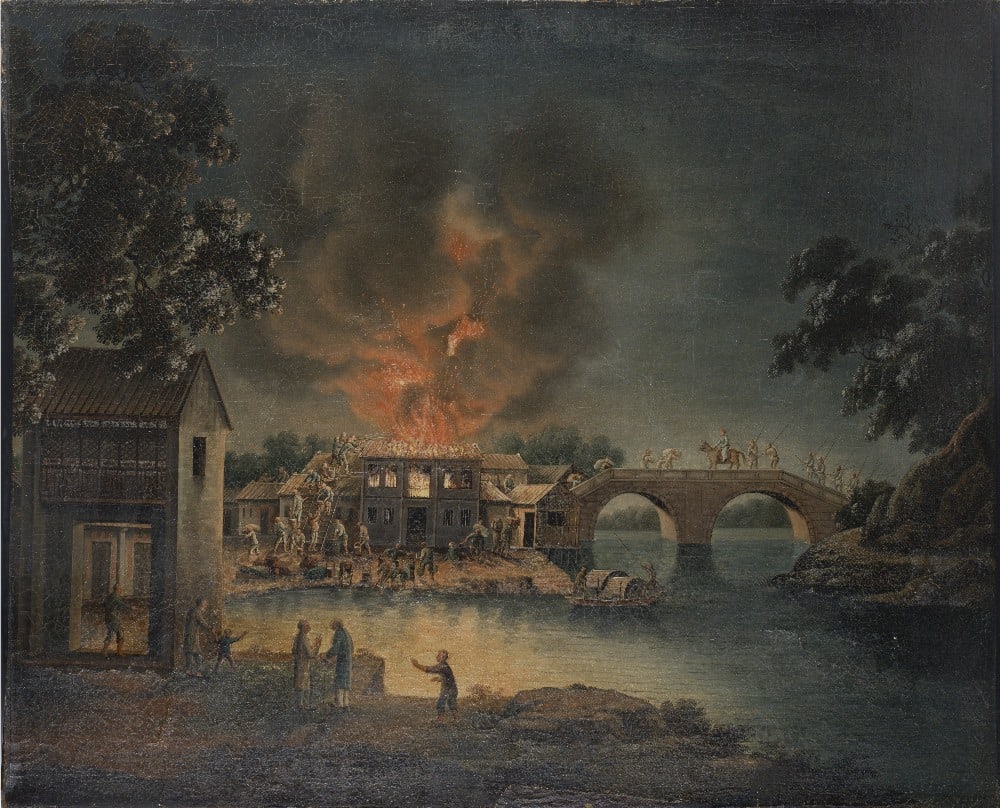 CHINESE ARTIST (CIRCA 1800) A fire scene (1 of 1)