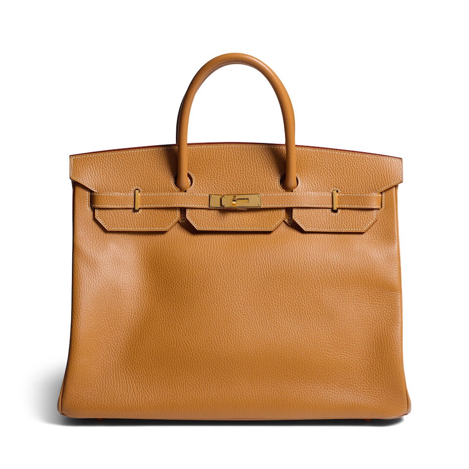 HERMÈS: NATUREL SABLE ARDENNES BIRKIN 40 1999 (1 of 4)