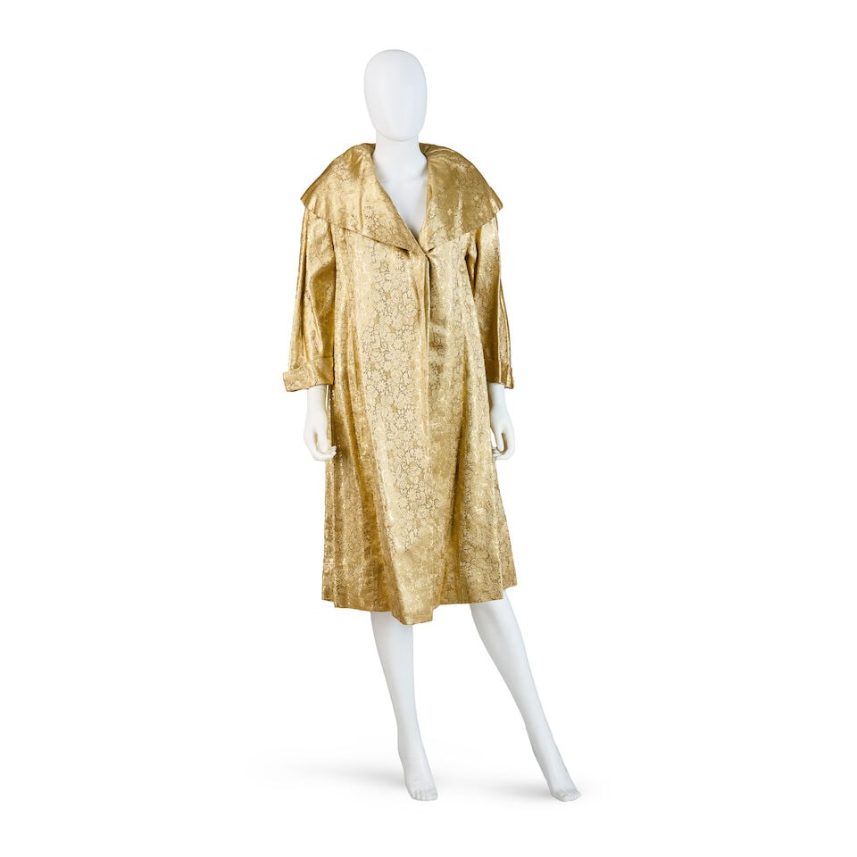 MARILYN MONROE: A GOLD BROCADE OPERA COAT 1962 (1 of 6)