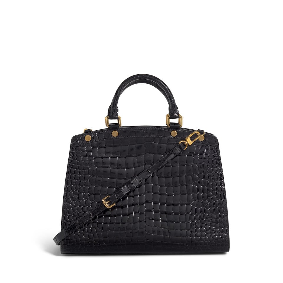 LOUIS VUITTON: BLACK CROCODILE BREA MM 2014 (1 of 6)