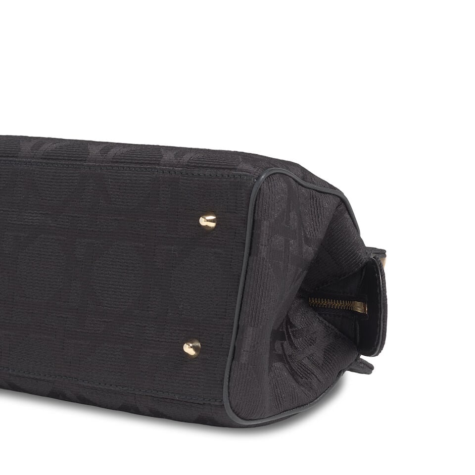 CHRISTIAN DIOR: BLACK MACROS CANNAGE CANVAS GRANVILLE BAG 2008 | John Galliano - 3