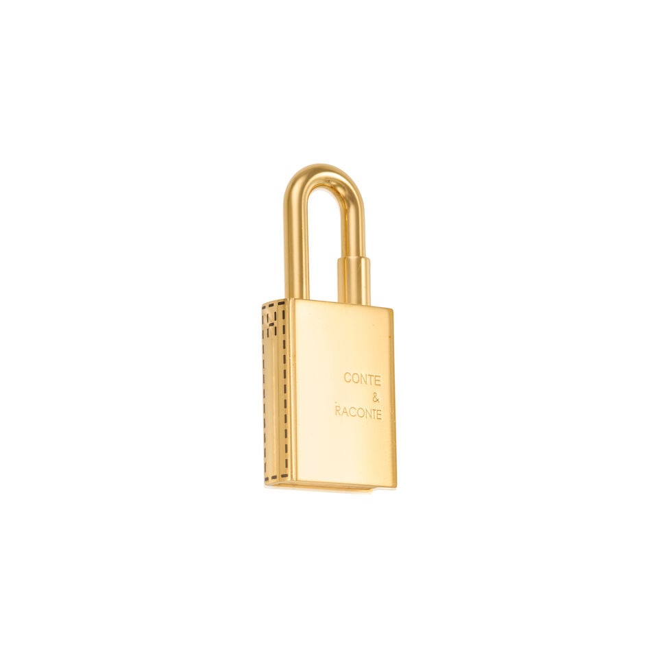 HERMÈS: GOLD CONTE RACONTE BOOK CADENA LOCK CHARM 2010 | Tales and Stories Collection - 2
