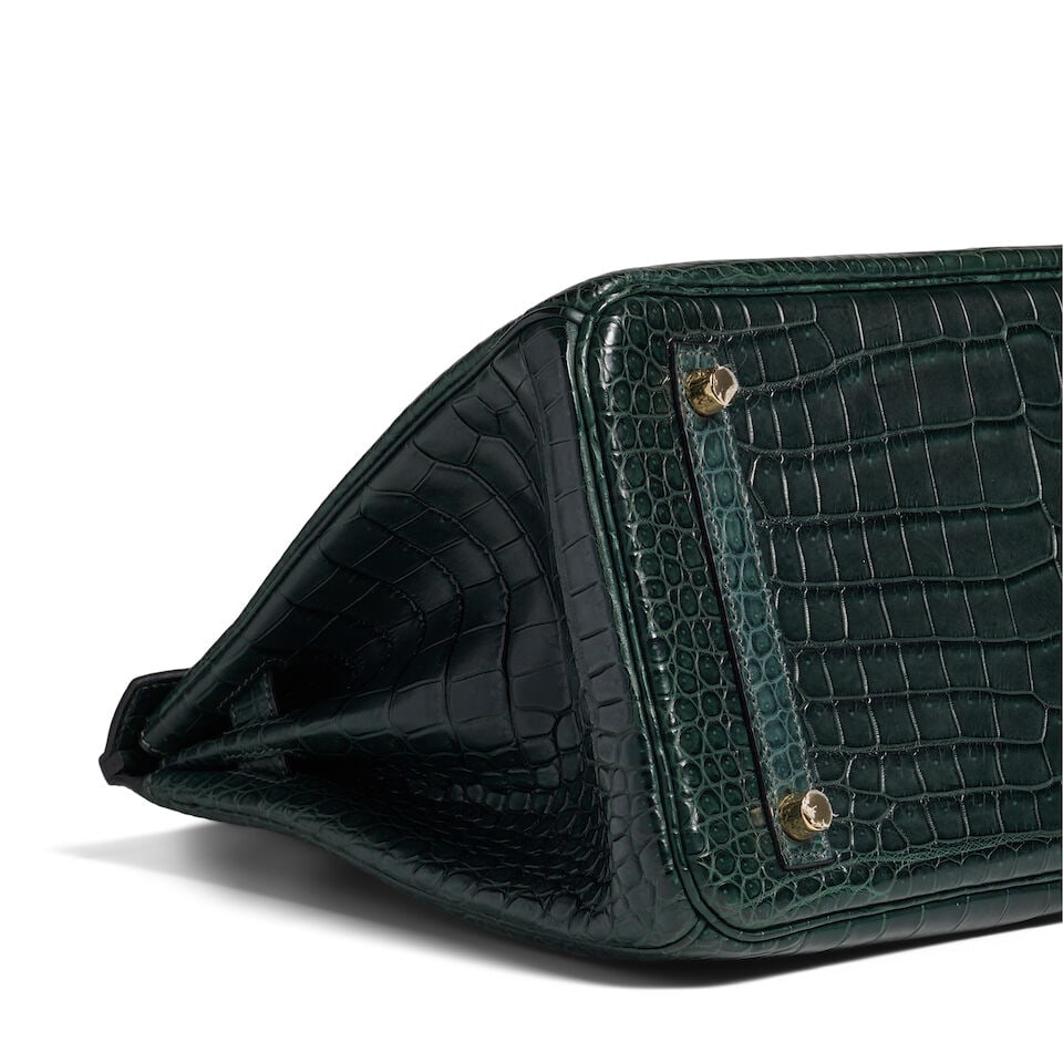 HERMÈS: VERT FONCE MATTE CROCODILE BIRKIN 30 2021 - 4