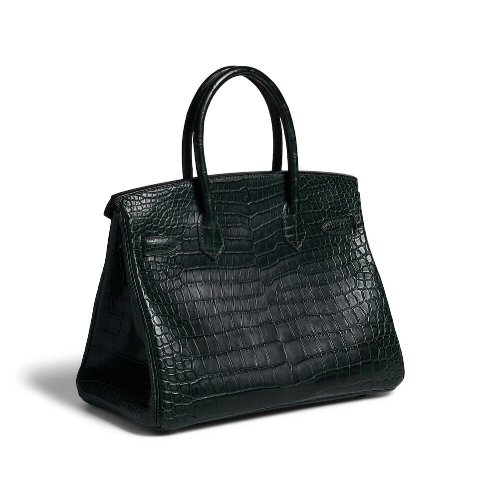 HERMÈS: VERT FONCE MATTE CROCODILE BIRKIN 30 2021 - 5