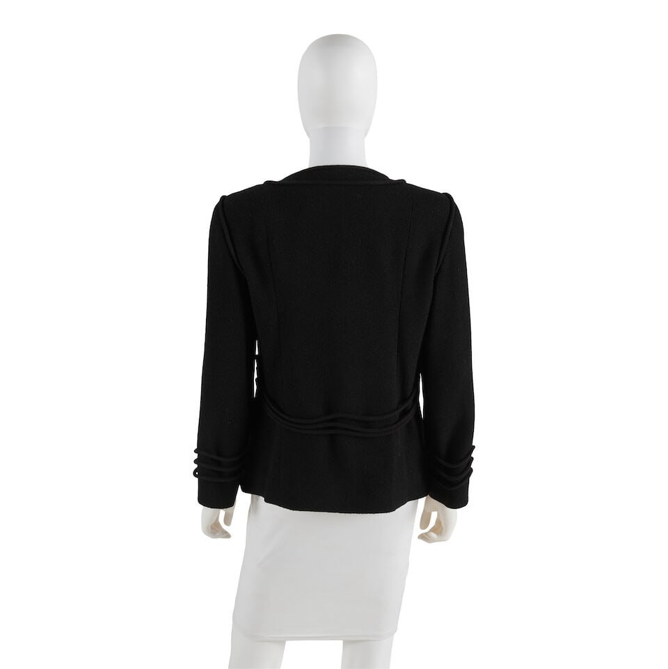 CHANEL: BLACK ROPE TRIM EVENING JACKET 2009-2010 - 3
