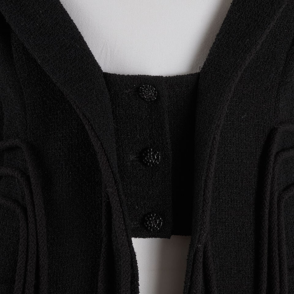 CHANEL: BLACK ROPE TRIM EVENING JACKET 2009-2010 - 4