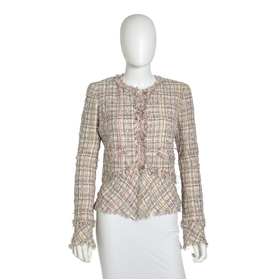 CHANEL: MULTICOLOR PASTEL TWEED JACKET Spring 2005 (1 of 2)