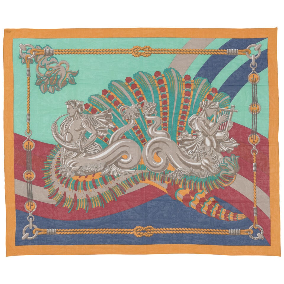 HERMÈS: ZEPHYR COTTON PAREO 140 cm x 180 cm (1 of 1)