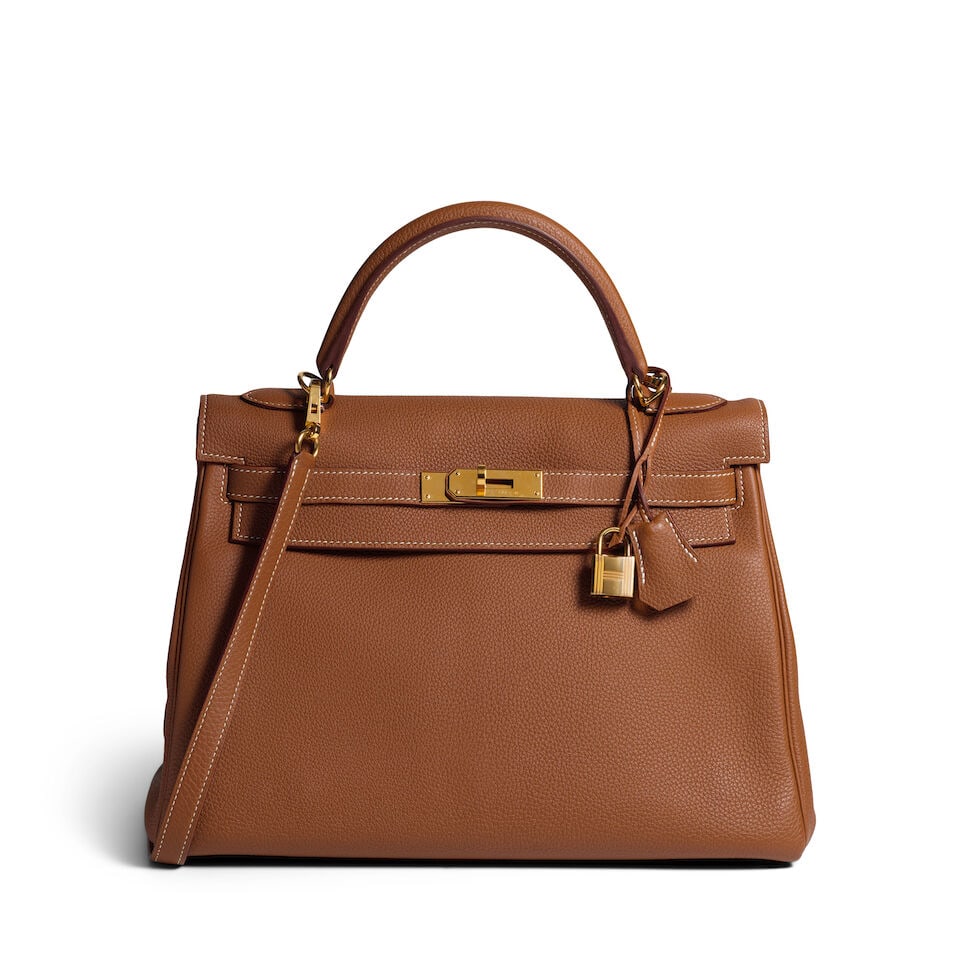 HERMÈS: GOLD TOGO KELLY RETOURNE 32 2014 (1 of 4)