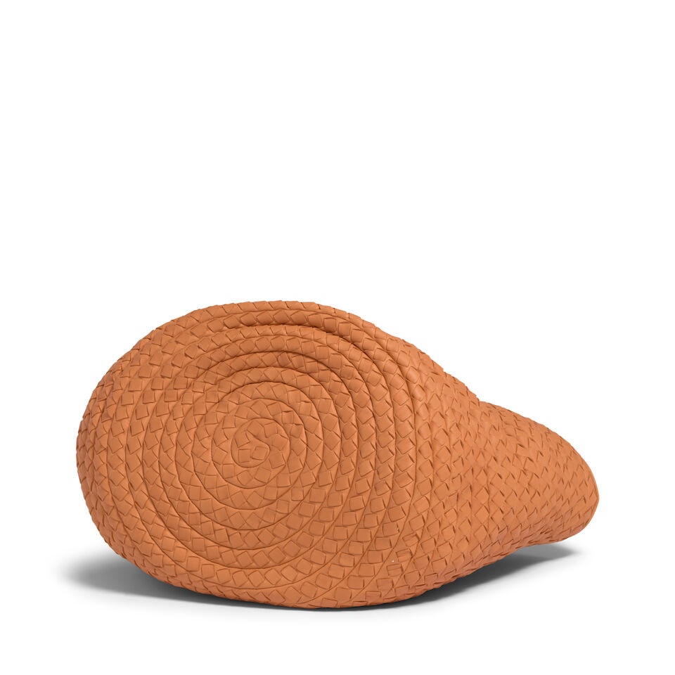 BOTTEGA VENETA: ORANGE INTRECCIATO LARGE TOTE BAG 2008 - 2