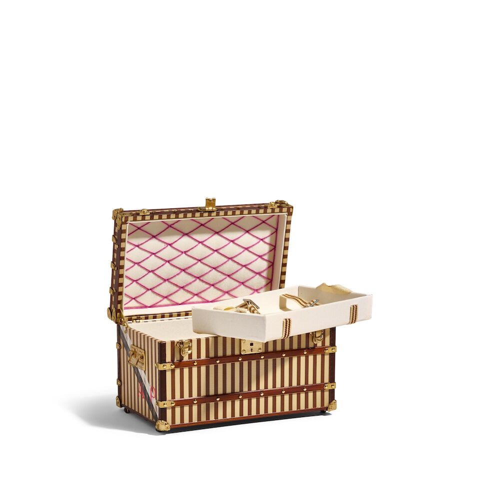 LOUIS VUITTON: MINIATURE MALLE COURRIER 1888 TRUNK 2013 - 2