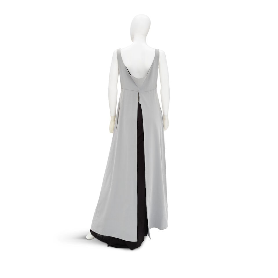 CHANEL: GREY AND BLACK INSET GOWN Spring/Summer 1998 - 3