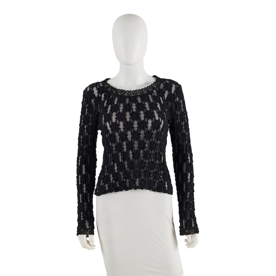 ISSEY MIYAKE: BLACK LACE TOP (1 of 3)
