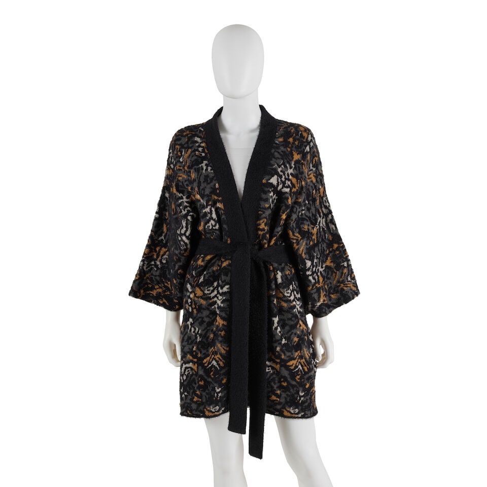 SAINT LAURENT: ABSTRACT ANIMAL PRINT CARDIGAN 2020 (1 of 3)