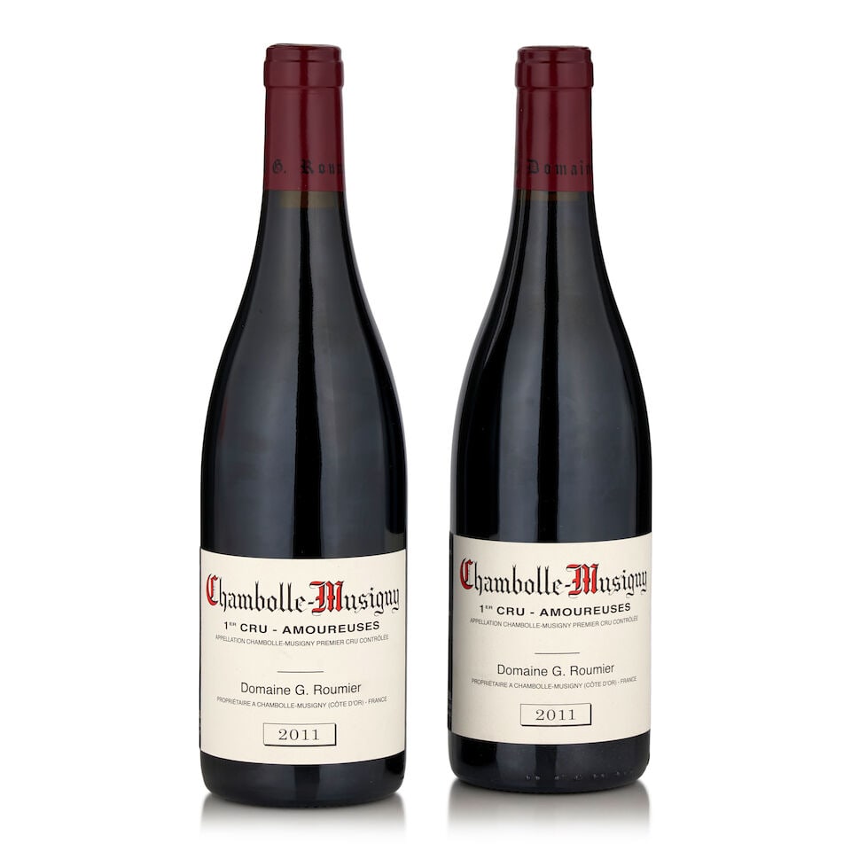Domaine G. Roumier, Chambolle-Musigny, Amoureuses, 2011 (2 bottles, 750ml): Domaine G. Roumier, Chambolle-Musigny, Amoureuses, 2011 (2 bottles, 750ml) Region: Côte de Nuits Footnotes: Burgundy This lot is subject to the following lot symbols: • • Zero rated