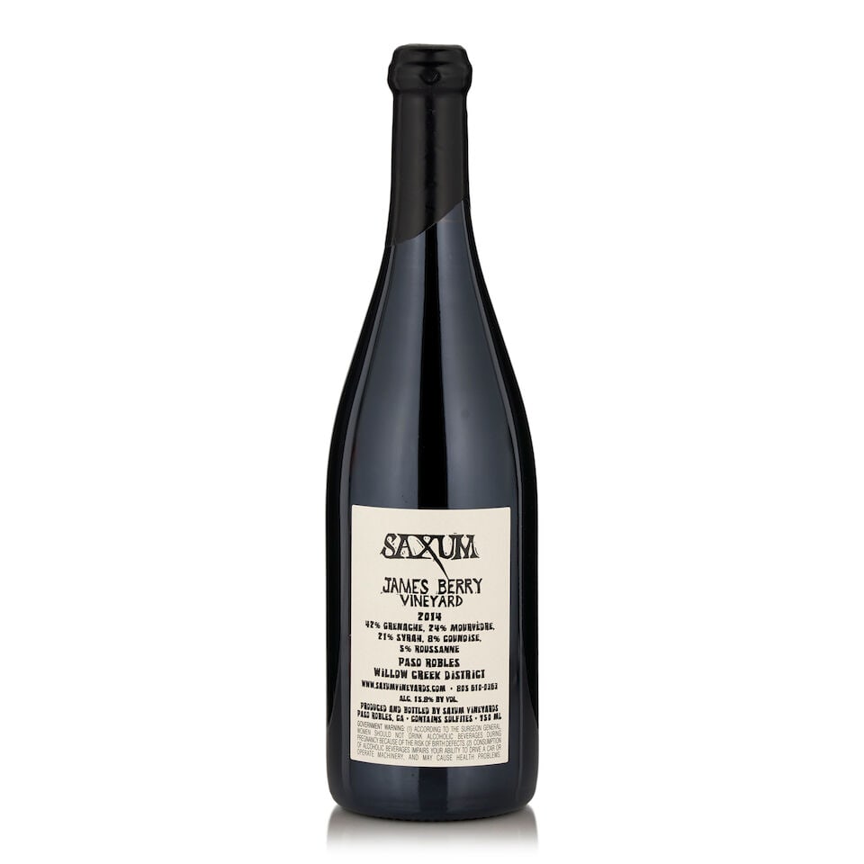 Saxum, Grenache Rocket Block James Berry Vineyard, 2014 (12 bottles, 750ml) - 2