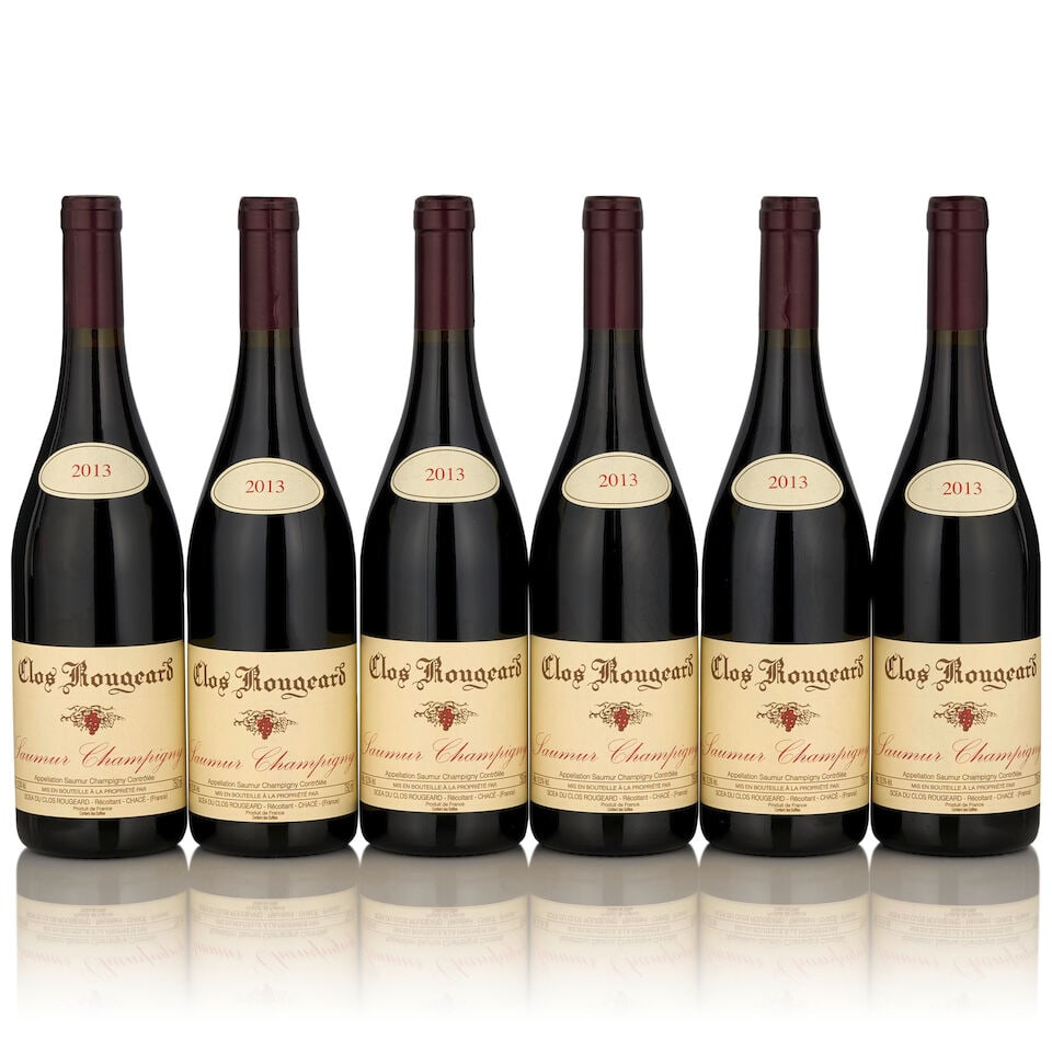 Clos Rougeard Saumur-Champigny, 2013 (6 bottles, 750ml): Clos Rougeard Saumur-Champigny, 2013 (6 bottles, 750ml) Region: Loire This lot is subject to the following lot symbols: • • Zero rated for tax, no tax will be added to the Hammer Price or