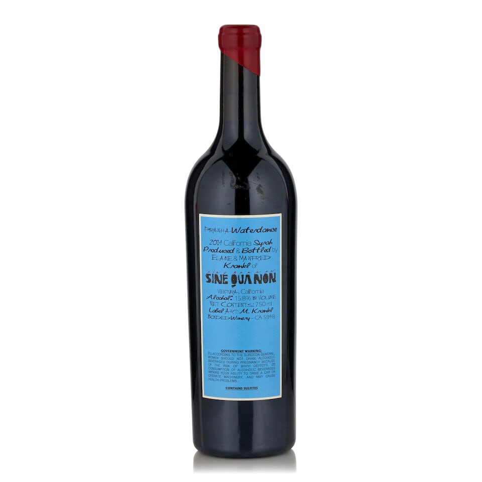 Sine Qua Non, Grenache Piranha Waterdance, 2014 (3 bottles, 750ml) - 2