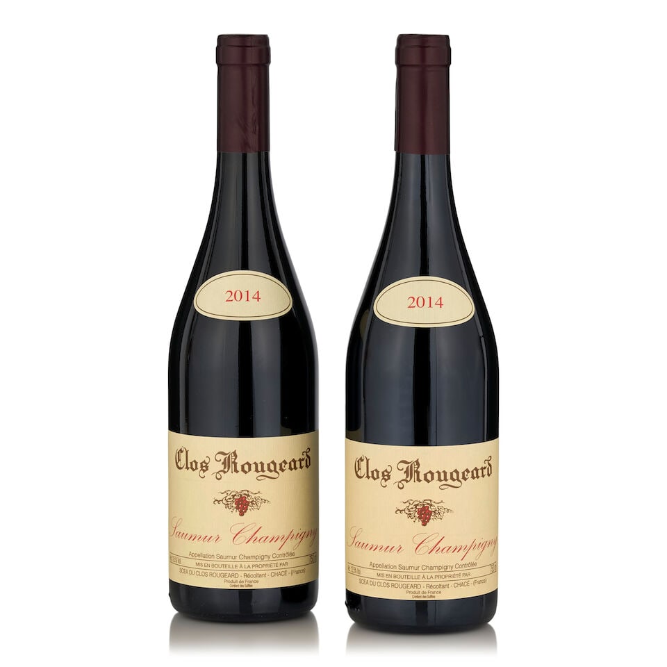 Clos Rougeard Saumur-Champigny, 2014 (2 bottles, 750ml): 240Clos Rougeard Saumur-Champigny, 2014 (2 bottles, 750ml) Region: Loire This lot is subject to the following lot symbols: • • Zero rated for tax, no tax will be added to the Hammer Price