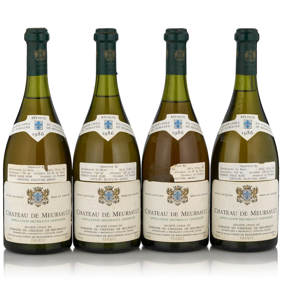 Domaine du Château de Meursault, 1986 (4 bottles, 750ml) (1 of 1)