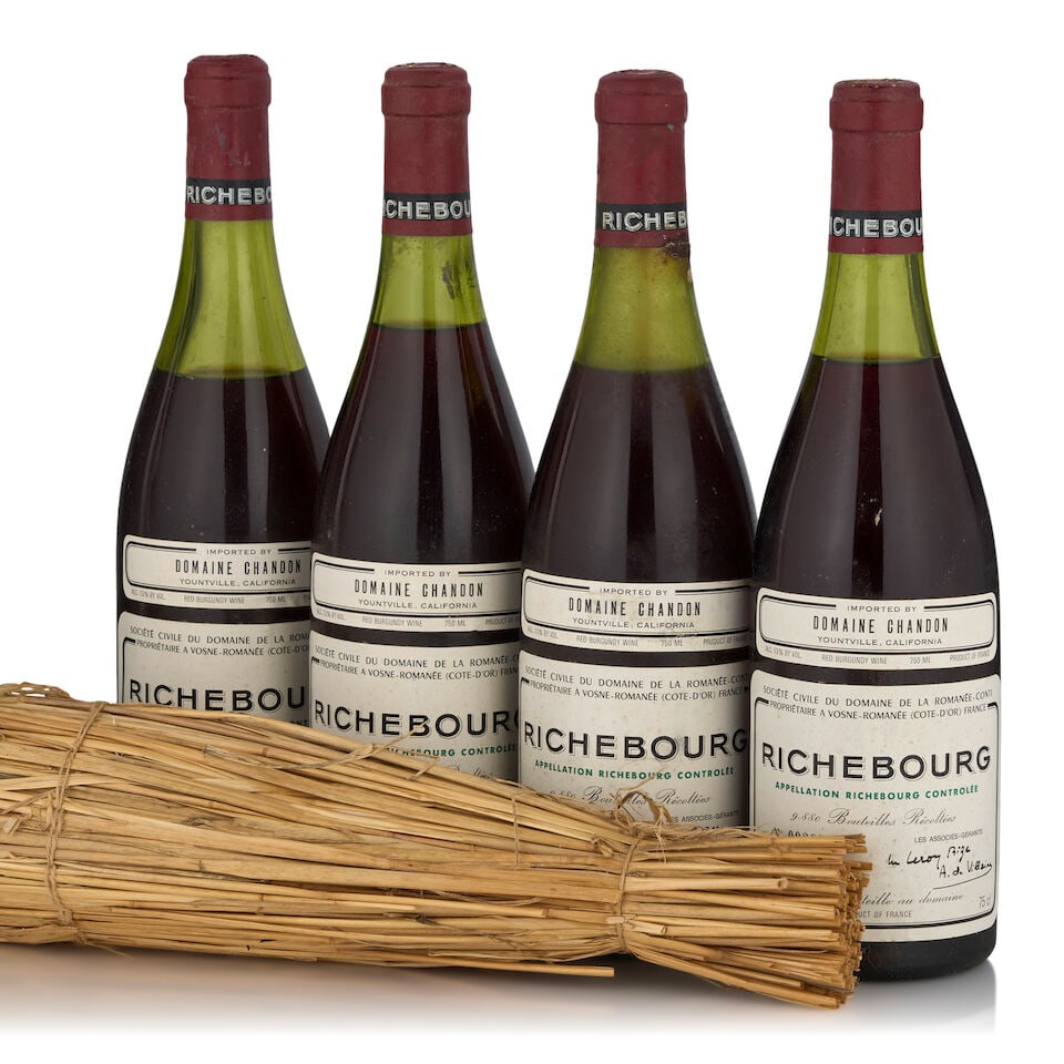 Domaine de la Romanée-Conti, Richebourg, 1978 (4 bottles, 750ml): Domaine de la Romanée-Conti, Richebourg, 1978 (4 bottles, 750ml) Region: Côte de Nuits Fill Level: two 2.5cm, one 3cm, one 4cm Capsule: bin soiled, two heavily oxidized, one heavily