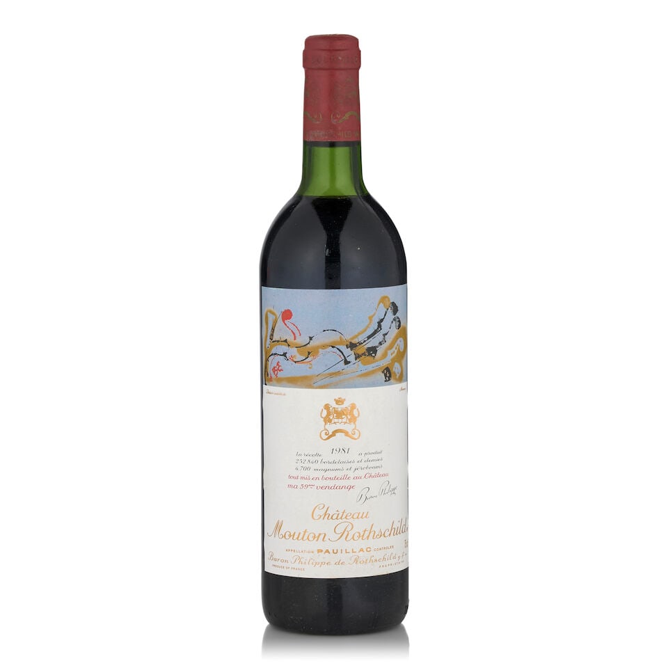 Château Mouton Rothschild, 1981 (1 bottle, 750ml): Château Mouton Rothschild, 1981 (1 bottle, 750ml) Region: Pauillac Fill Level: top shoulder Capsule: scuffed, faded Footnotes: Bordeaux, Left Bank This lot is subject to the following lot symbols