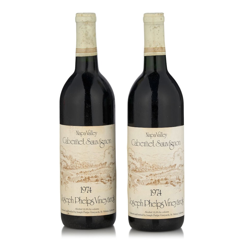 Joseph Phelps, Cabernet Sauvignon, 1974 (2 bottles, 750ml) (1 of 1)