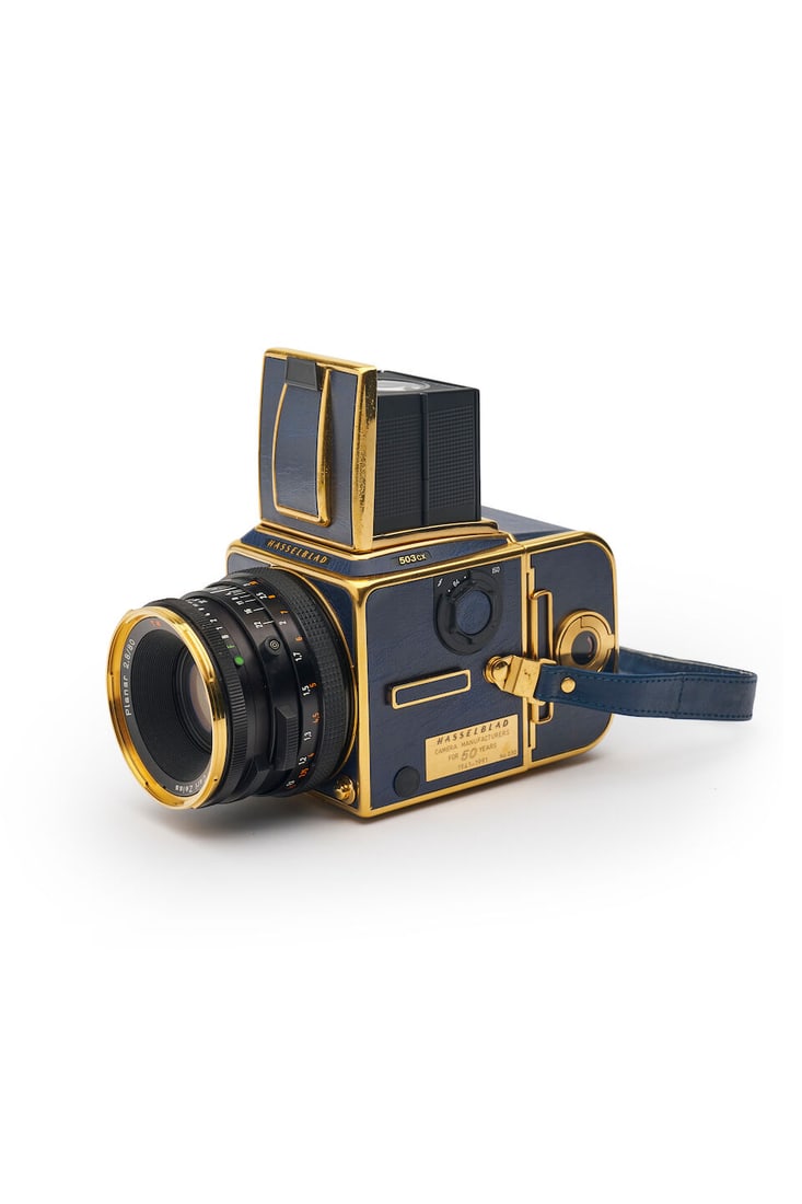 A Hasselblad 503CX 'Golden Blue' camera, (1 of 1)