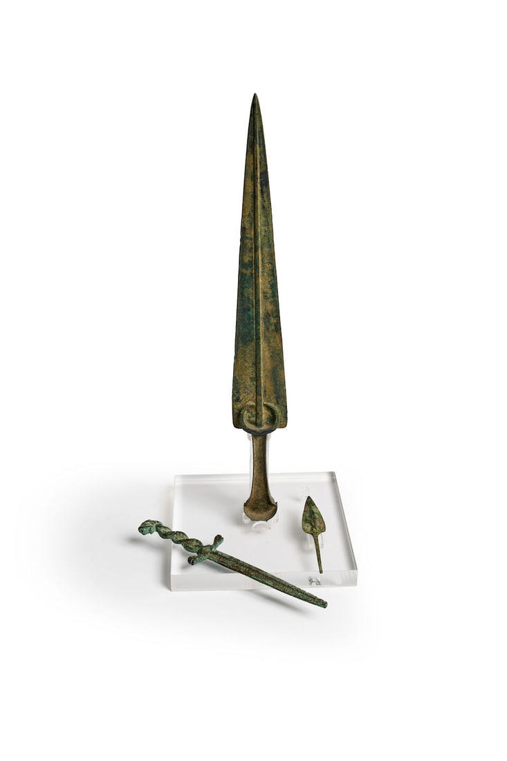 A Luristan bronze short sword circa 900-400 B.C. (1 of 1)