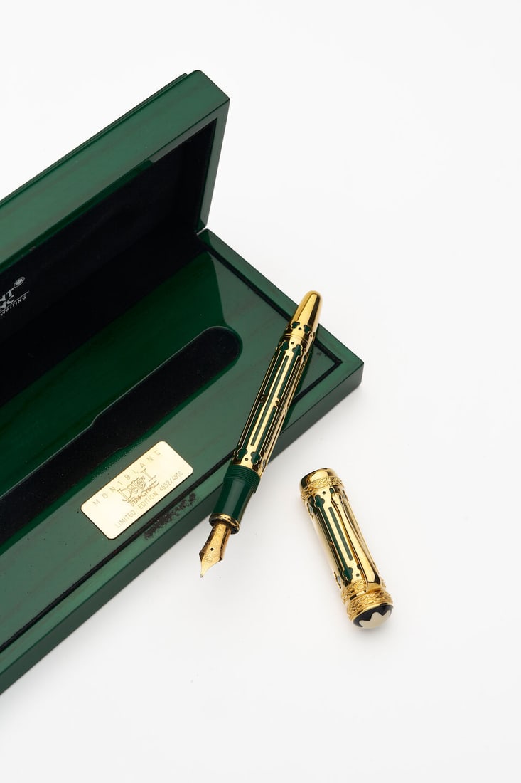 Montblanc | 'Peter The Great' limited edition 'Patron of Art' vermeil and green resin fountain pen (1 of 1)