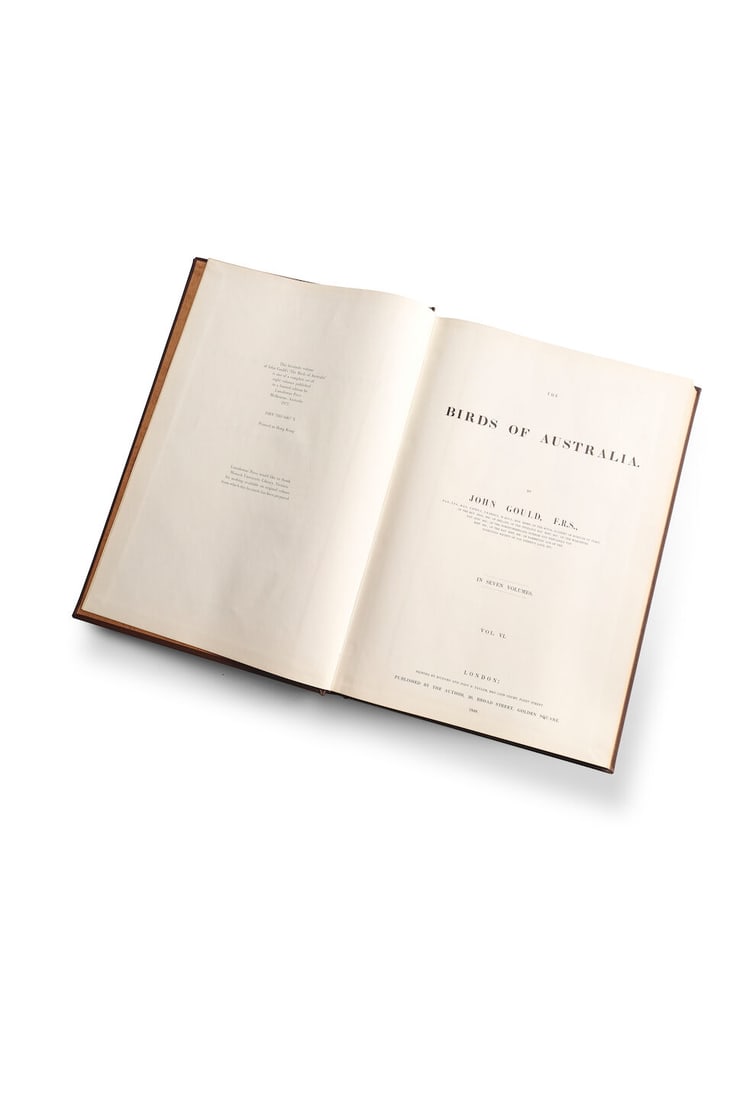 John Gould | Birds of Australia Lansdowne Facsimile Edition, eight volumes, printed 1975 - 2