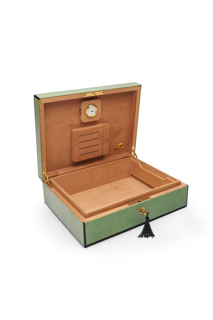 Lotus | 'Art de Vivre' shagreen humidor - 2