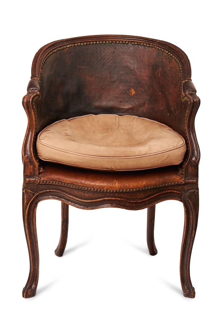 A petite Louis XV bergere, French, height: 85.0cm, width: 60.0cm, depth: 50.0cm - 2