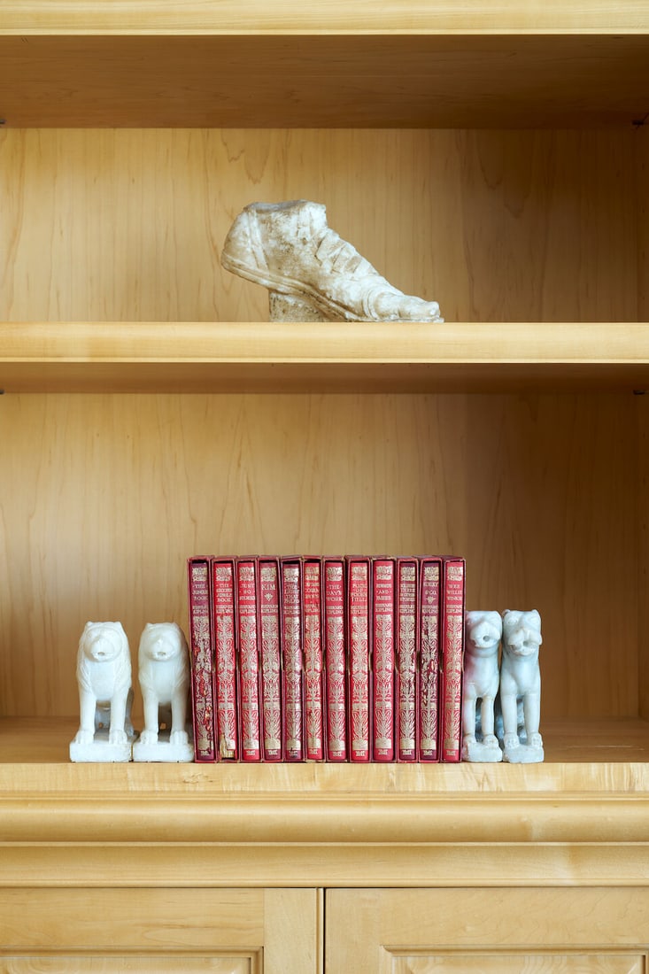 The Works of Rudyard Kipling, pocket edition: The Works of Rudyard Kipling, pocket edition Printed by Macmillan and Co, London, 1962, 12 volumes, in red leather with slip cases, For further information on this lot please visit Bonhams.com For fur