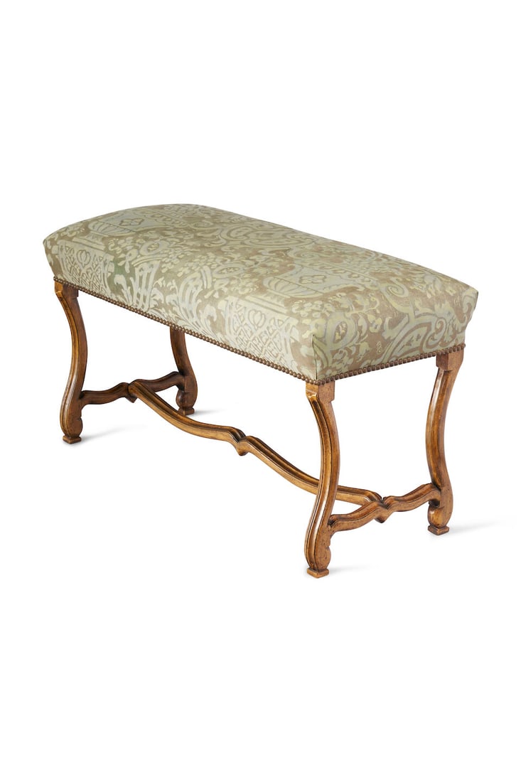 A pair of Louis XV style window seats, contemporary production, (2) - 4