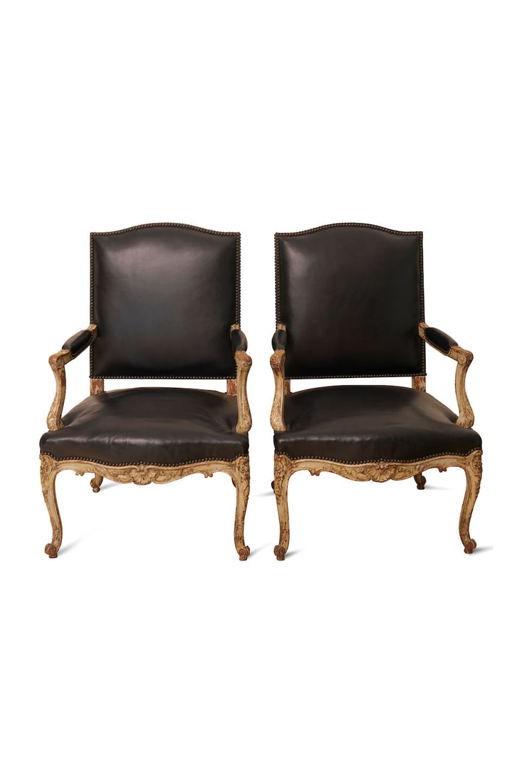 A pair of fine armchairs, French, early 19th century, height: 97.0cm, seat height: 43.0cm, widt... (1 of 2)