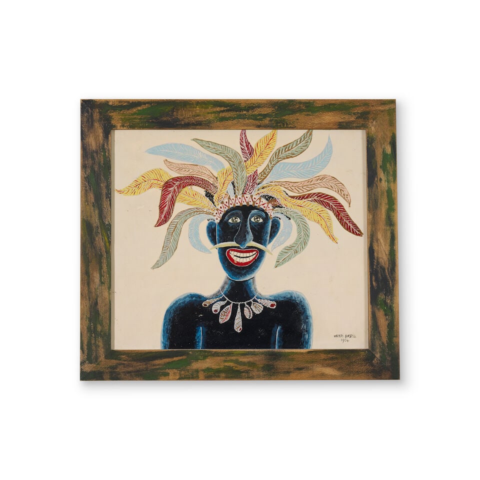 Henri Bastin (1896-1979) The Feathered Headdress, 1964 (1 of 1)