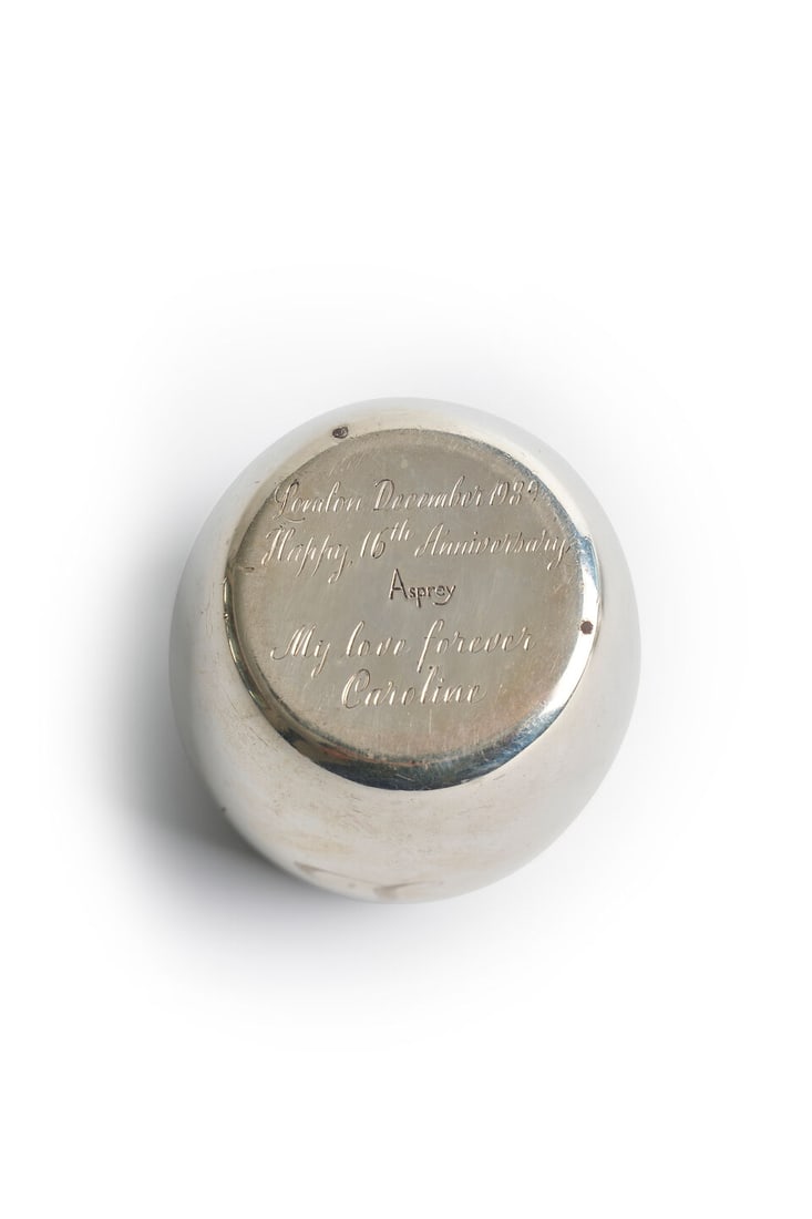 Bulgari and Asprey | silver-gilt tumblers with a silver-gilt beaker BULGARI 925 ITALY and ASPREY... - 2