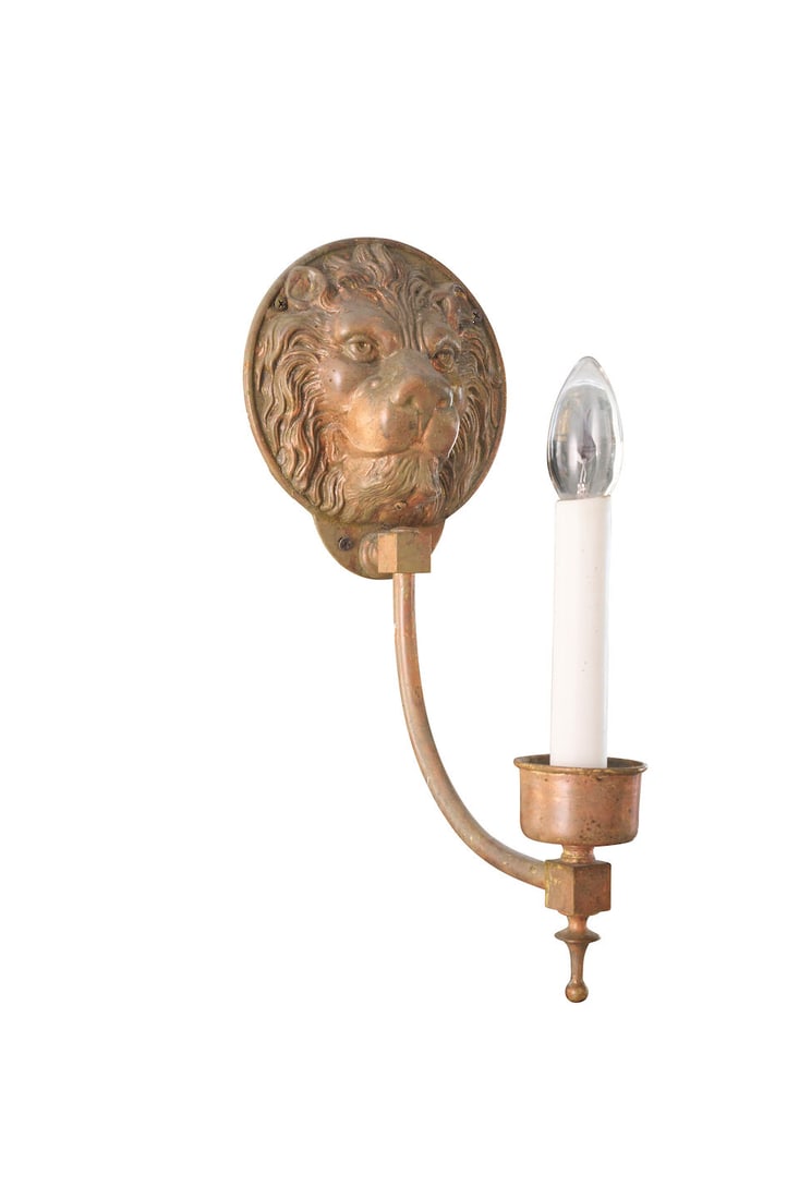 A pair of Empire-style bronze wall sconces French, 20th century (2) (1 of 2)