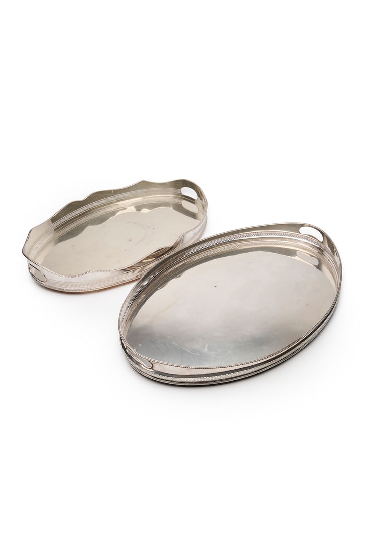 Two Edwardian serving trays, English, circa 1910 (2) (1 of 1)
