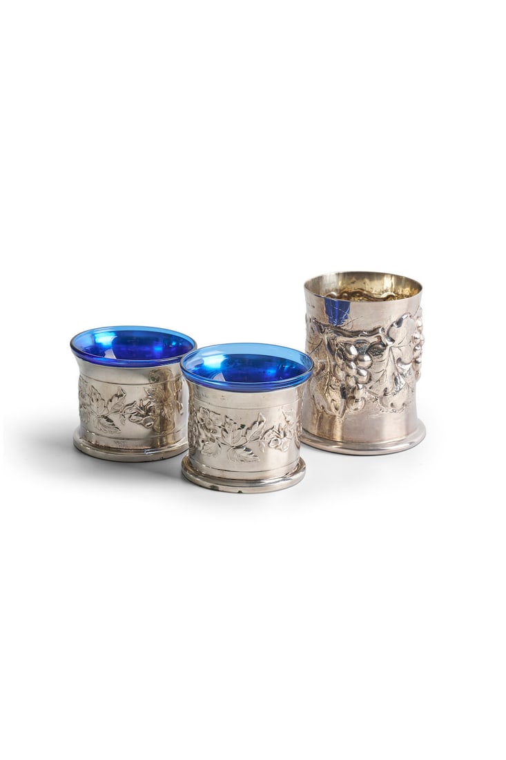 Brandimarte Firenze | a pair of sterling silver salts and a sterling silver beaker retailed by G... (1 of 1)