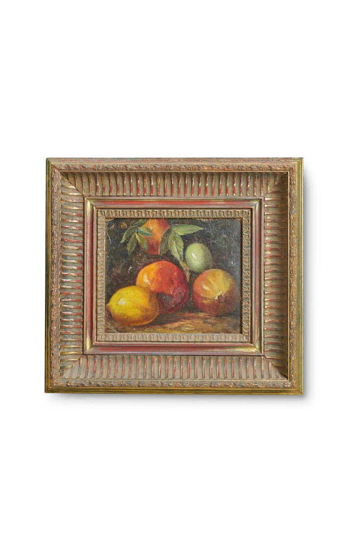 Artist Unknown Fruit, 1880: Artist Unknown Fruit, 1880 fainty inscribed in pencil verso: AA Summerfield 1880 oil on compressed card 19.5 x 23.0cm (7 11/16 x 9 1/16in). Footnotes: Provenance The Collection of John and Caroline La