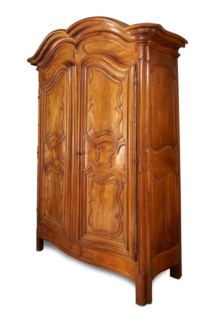A Louis XV provincial armoire, French, 18th century, - 2