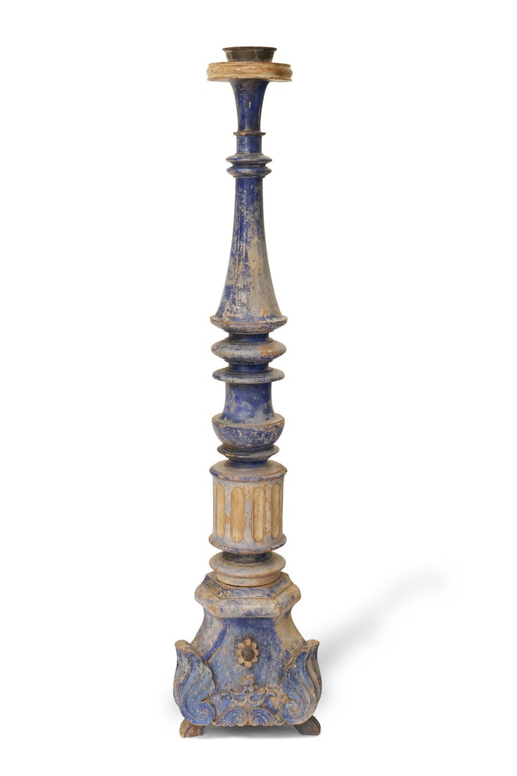 An Italian Baroque-style candlestick (pricket) late 18th/early 19th century, (1 of 1)