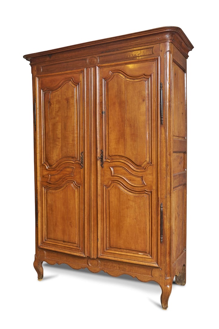 A Louis XV provincial armoire, French, 18th century, - 2